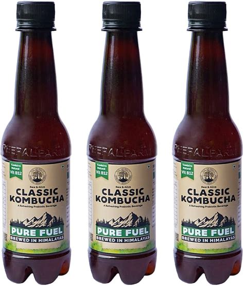 Peepal Farm Handcrafted Classic Kombucha | Pack of 3 (330ml each ...