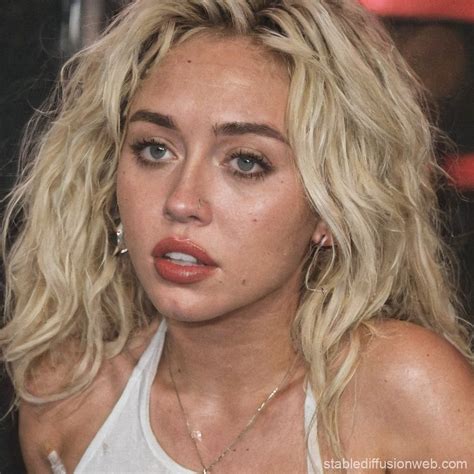 Miley Cyrus as an OnlyFans Star | Stable Diffusion Online