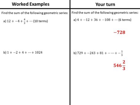 Image result for Geometric Series Hard Example