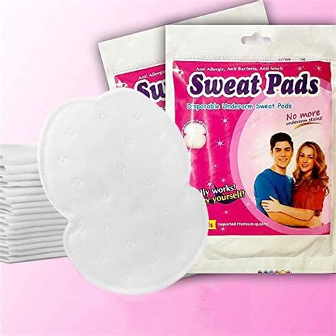 KEDY Sweat Pads Disposable Highly Absorbent Sweat Pads Cotton Anti ...