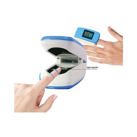 OXYGIZE Blue Finger Pulse Oximeter with USB and Software