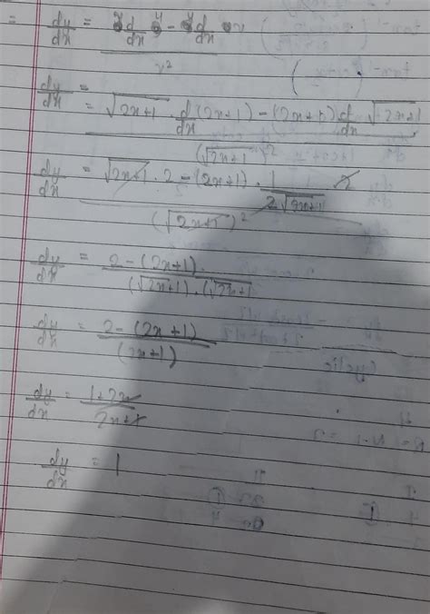 y = (2x +1 )(√2x+1) find dy/dx - Brainly.in