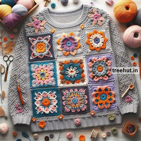 Granny Square Crochet Sweater Ideas