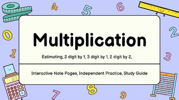 Image result for Multiplication Notes
