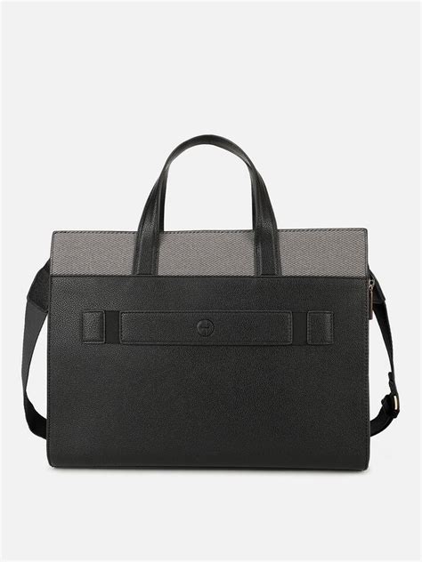 Olivia Black Tweed Work Bag by IRTH | House Of Titan | Shop Online