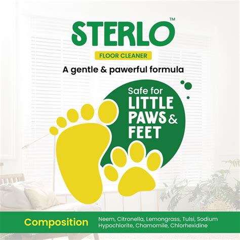 Wiggles Sterlo Floor Cleaner with Tulsi, Neem & Chamomile