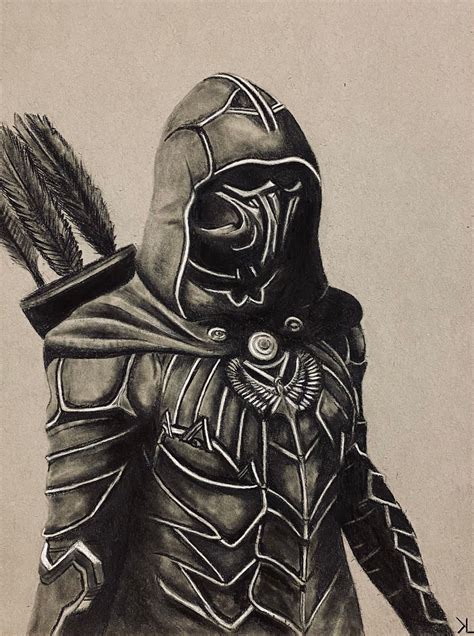 Skyrim Nightingale Armor Drawing