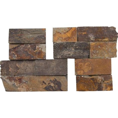 Buy California Gold Ledger Corner 6 in. x 6 in. Natural Slate Wall Tile ...