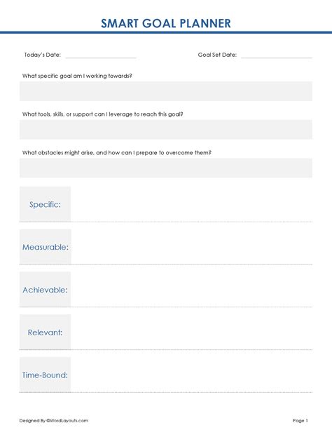 Image result for Examples Smart Goal Setting Worksheet