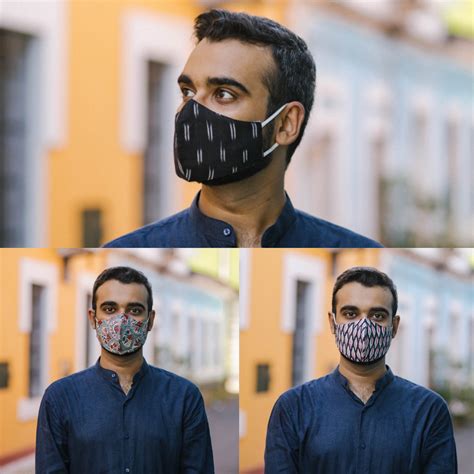 'Sanganeri' 3.0 / 5 layer mask / Option 3 / Pack of 3 – 21 Fools