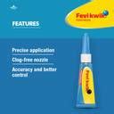 Pidilite Fevikwik Precision 3g Multipurpose Art & Craft Quick Instant ...