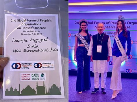 Pragnya Ayyagari attends the opening ceremony of 2nd Global Leprosy ...