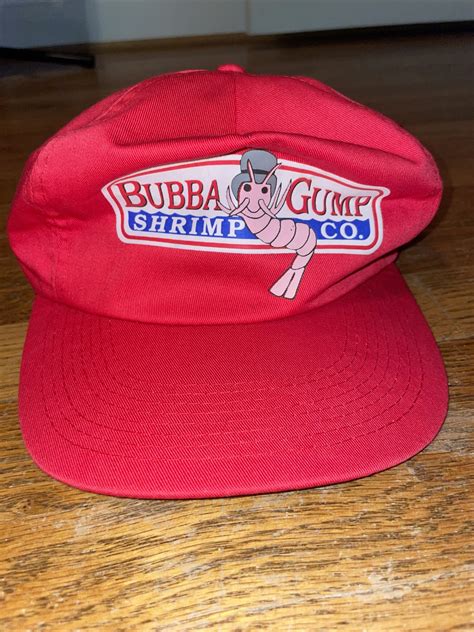 Vintage Red Bubba Gump Shrimp Co Snapback Hat Forrest… - Gem