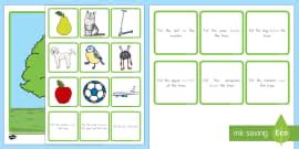 Preposition Tree Game (teacher made) - Twinkl