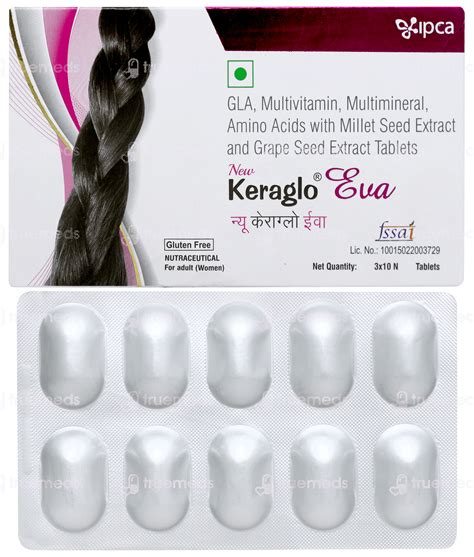 New Keraglo Eva Adult Women Tablet 10 - Uses, Side Effects, Dosage ...