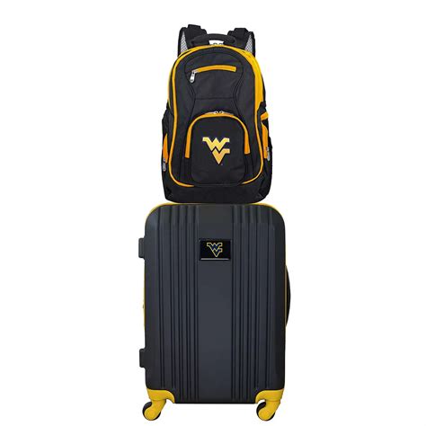 West Virginia Mountaineers Wheeled Carry-On Luggage & Backpack Set