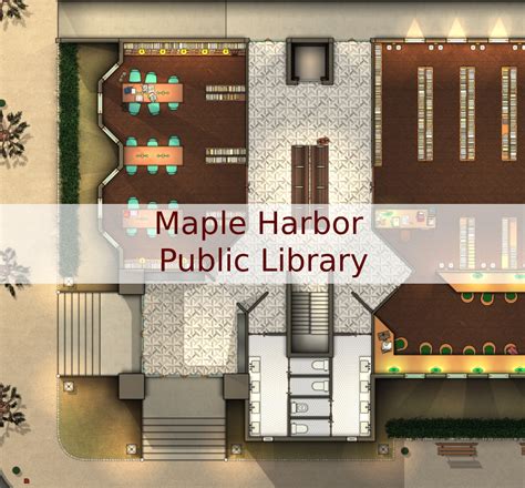 Maple Harbor Public Library Map | Cthulhu Architect