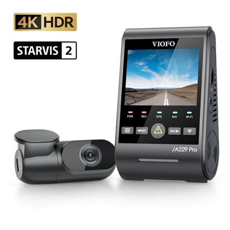 VIOFO A329S 2CH 4K 60FPS+2K HDR Dash Cam with Sony STARVIS 2 Sensor, B ...