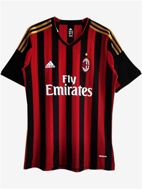 AC Milan Home 2013-14 Season Retro Kit Premium In India.
