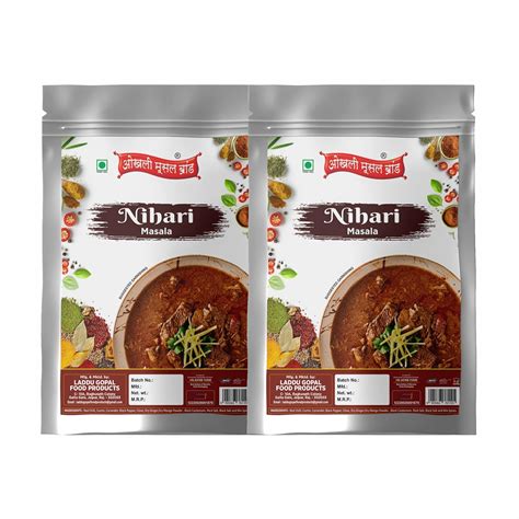 Authentic Lucknowi Mughlai Nalli Nihari Nahari Masala|Whole Spices ...