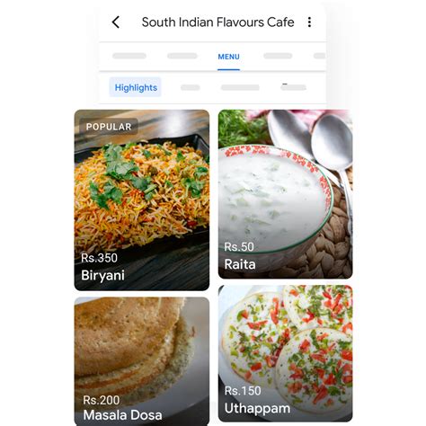 Restaurant Solutions: Menu & Presence - Google Business Profile
