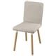 TONSTAD chair, Fridtuna light beige/oak effect - IKEA