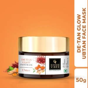 GOOD VIBES De Tan Glow Face Mask Ubtan 50g - Price in India, Buy GOOD ...