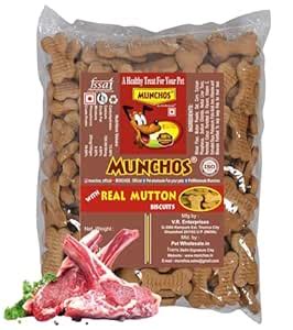Buy MUNCHOS Real Mutton Dog Adult Biscuits 1 kg Online at Low Prices in ...