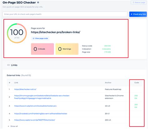 Comprobador de enlaces rotos gratuitos