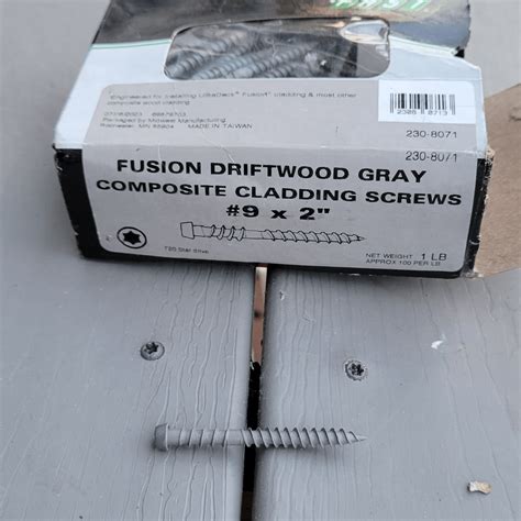 Composite decking screws : r/Decks