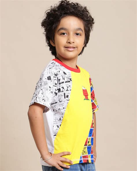 Peanuts Printed Regular Fit Tshirt For Boys – Kidsville