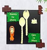 Buy Karigaari Moms Cafe Kitchen Wood Wall Hanging (37.01 cm x 36.8 cm x ...
