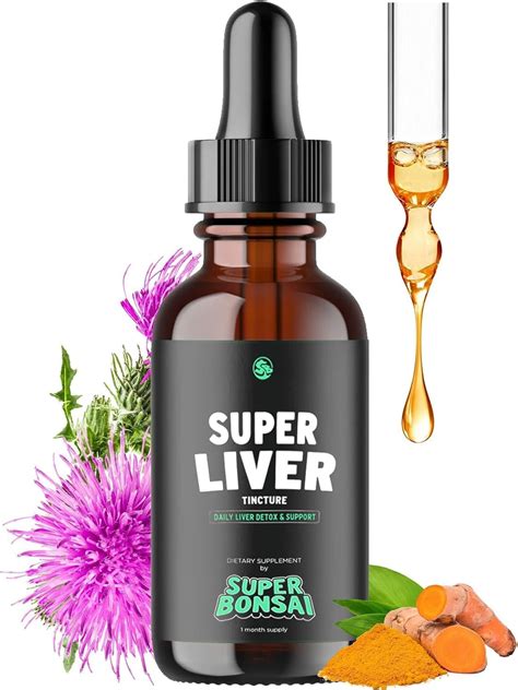 Amazon.com: SuperBonsai Super Liver Support with Milk Thistle - All Natural Liver Cleanse Detox ...
