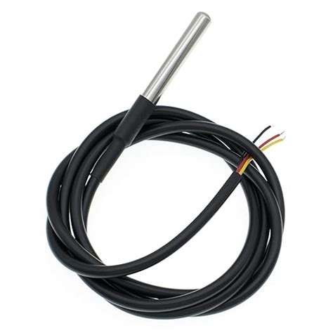 DS18B20 Waterproof Temperature Sensor – 3m Cable, Stainless Steel Prob ...