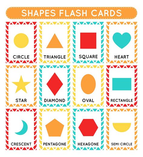 Kindergarten Shapes Flash Cards - 13 Free PDF Printables | Printablee ...
