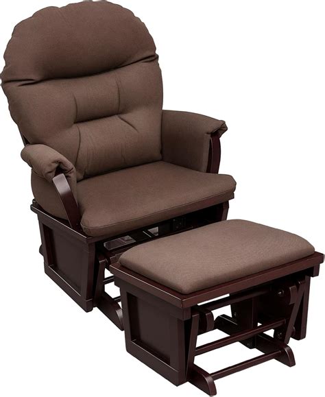 HOMCOM Nursery Glider Rocking Chair with Ottoman, India | Ubuy