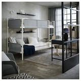 VITVAL bunk bed frame, white/light grey, 90x200 cm (353/8x783/4") - IKEA