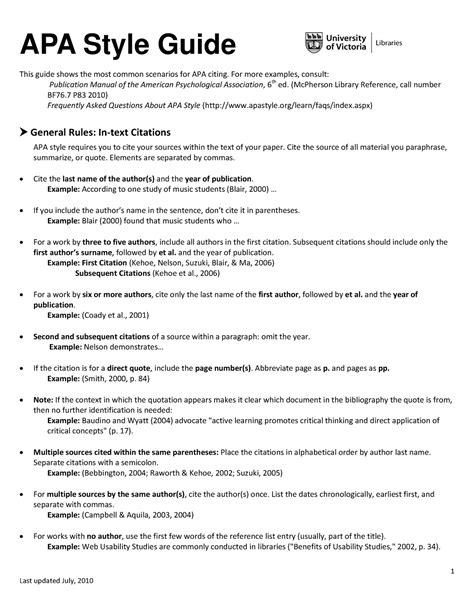 Image result for APA Reference Guide Example