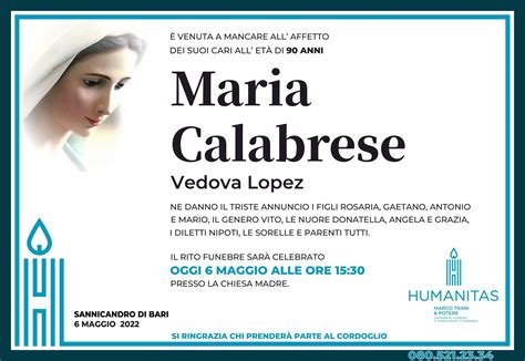 Calabrese Maria - Humanitas - Marco Trani & Potere