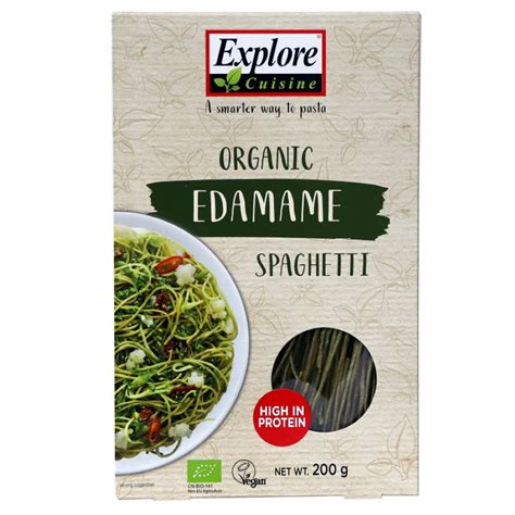 Explore Cuisine Organic Edamame Spaghetti Pouch, 200 g : Amazon.in ...