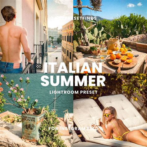 ITALIAN Summer Lightroom Preset European Travel Presets, Beach Warm ...