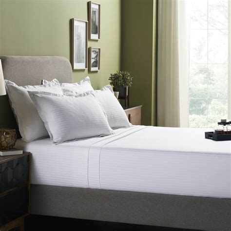 Buy High Living - Bed Sheets in Stripe & Plain Online - Homescapes