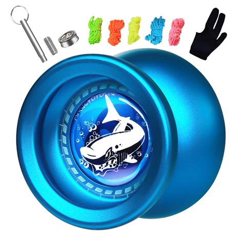 Buy MAGICYOYO Responsive Yoyo T9 Shark-Blue Professional Alloy Yo Yo ...