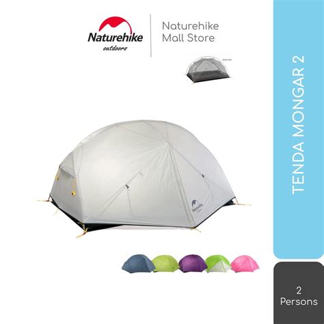 Jual TENDA MONGAR 2 ORANG 210T / 20D NATUREHIKE 2P CAMPING GUNUNG ...