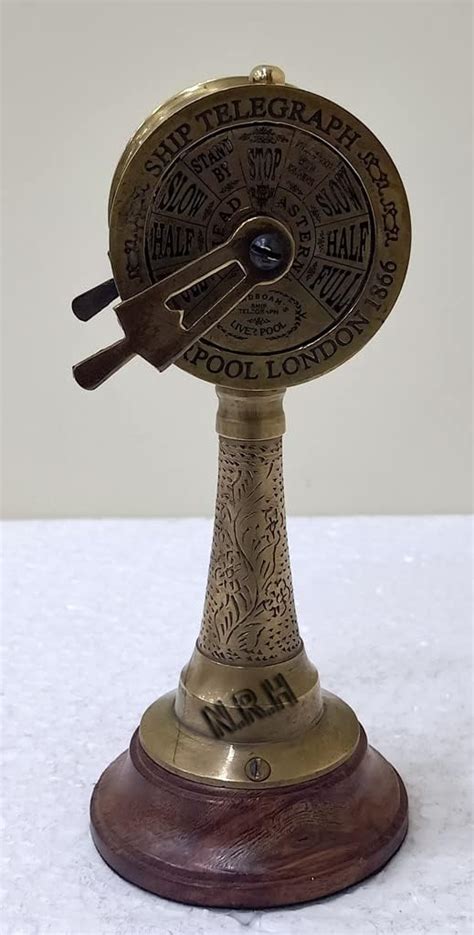 Buy Titanic Ship Brass Telegraph on Wooden Base Ship/Boat Speed ...