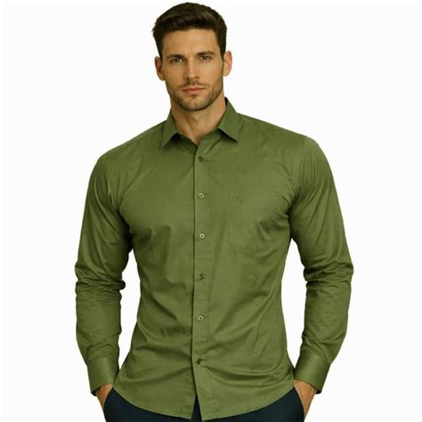 Charaghdin.com - Plain Dark Green Shirt