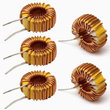 5Pcs 33UH 3A Toroidal Wound Inductor Nude Inductance Magnetic ...