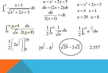 Image result for Definite Integral U-Substitution Practice Problems