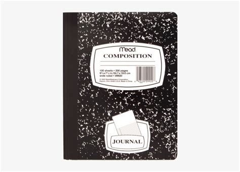 Composition Notebook - Composition Book Mead Transparent PNG - 956x564 ...