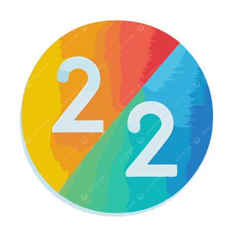 The Logo For Two Two Two 2 For Android Vector, A Simplistic Colorful ...
